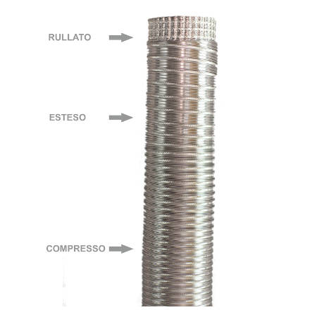 RACCORFLEX Tubo Flessibile in Alluminio Naturale